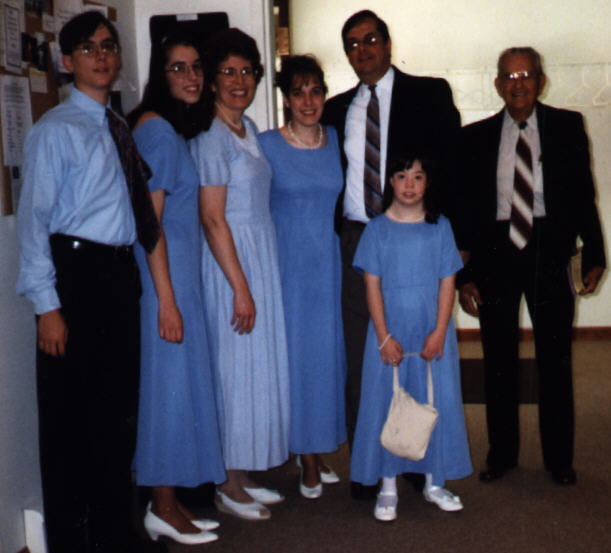 The Sauer family, May 1999